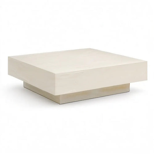 Stolik kawowy, Stół do kawy 120 x 70 x 35 cm prostokątny od MDF w beżu z pojemnikiem na pościel